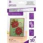 Preview: Gemini Precious Poinsettias 3D Embossing Folder & Stencil - Prägefolder & Schablone