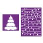 Preview: Crafters Companion -O' Christmas Tree Simple Christmas  - Stencil - Schablone