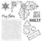 Preview: Crafters Companion - Holly Christmas  - Clear Stamps