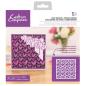 Preview: Crafters Companion -Love Hearts Background  - Stencil - Schablone