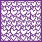 Preview: Crafters Companion -Love Hearts Background  - Stencil - Schablone