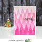 Preview: Picket Fence Studios Slim Line Double Tree Line 4x10 Inch Stencil - Schablone