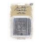 Preview: Tim Holtz - Idea Ology "Stencil Chips Silver" - Buchstaben