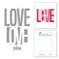 Preview: Spellbinders Die "Be Bold Color Block Love You Etched" Stanzschablone