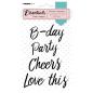 Preview: Studio Light - Clear Stamp Essentials silikonstempel planner Text party Nr.08