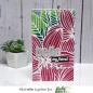 Preview: Picket Fence Studios Slim Line Plumeria Flowers 4x10 Inch Stencil - Schablone