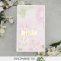 Preview: Picket Fence Studios Slim Line Plumeria Flowers 4x10 Inch Stencil - Schablone