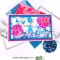 Preview: Picket Fence Studios Slim Line Blending Roses 4x10 Inch Stencil - Schablone