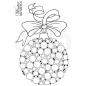 Preview: Woodware are Bubble Bauble and Ribbon Clear Stamp (JGS774)  Clear Stamps - Stempel 