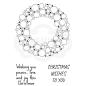 Preview: Woodware are Bubble Holiday Wreath Clear Stamp (JGS776)  Clear Stamps - Stempel 