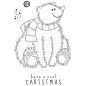 Preview: Woodware Festive Fuzzies Polar Bear   Clear Stamps - Stempel 