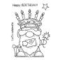 Preview: Woodware Birthday Cake Gnome   Clear Stamps - Stempel 