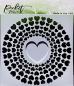 Preview: Picket Fence Studios Spiral of Hearts 6x6 Inch Stencil - Schablone