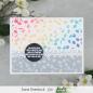 Preview: Picket Fence Studios Flowers and Polka Dot Fun 6x6 Inch Stencil - Schablone