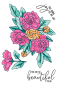 Preview: LDRS-Creative Joyful Blooms 4x6 Inch Clear Stamps