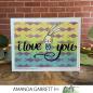 Preview: Picket Fence Studios Slim Line Stitches 4x10 Inch Stencil - Schablone