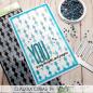 Preview: Picket Fence Studios Slim Line Stitches 4x10 Inch Stencil - Schablone