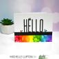 Preview: Picket Fence Studios Taller Hello Word 2x6 Inch Topper  Die (PFSD-240)