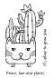 Preview: Woodware Cat Planter  Clear Stamps - Stempel 