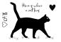 Preview: Woodware Cat Silhouette   Clear Stamps - Stempel 