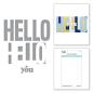 Preview: Spellbinders Die "Be Bold Color Block Hello You " Stanzschablone