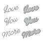 Preview: Spellbinders Die "Love You More Etched" Stanzschablone