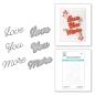 Preview: Spellbinders Die "Love You More Etched" Stanzschablone