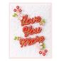 Preview: Spellbinders Die "Love You More Etched" Stanzschablone