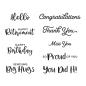 Preview: Spellbinders Stempelset "Simple Sentiments Clear Stamp"