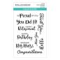 Preview: Spellbinders Stempelset "Simple Sentiments Clear Stamp"