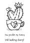 Preview: Woodware Heart Cactus  Clear Stamps - Stempel 