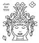 Preview: Woodware Lady Planter   Clear Stamps - Stempel 