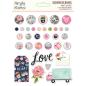 Preview: Simple Stories   Happy Hearts  Decorative Brads