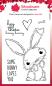 Preview: Woodware Fuzzie Friends Bella The Bunny   Clear Stamps - Stempel 