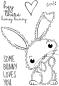 Preview: Woodware Fuzzie Friends Bella The Bunny   Clear Stamps - Stempel 