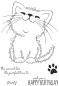 Preview: Woodware Fuzzie Friends Kati The Kitten   Clear Stamps - Stempel 