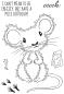 Preview: Woodware Fuzzie Friends Maisie The Mouse   Clear Stamps - Stempel 