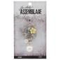 Preview: Tim Holtz - Idea Ology " Assemblage Pendant Jeweled Bouquet" - Metall Charms Blumen mit Perle