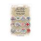 Preview: Tim Holtz - Idea Ology "Christmas Mini Flair" - Kunstoff Button