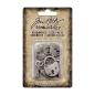 Preview: Tim Holtz - Idea Ology "Halloween Adornments Locks & Keys" - Metall Charms Schloss mit Schlüssel