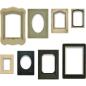 Preview: Tim Holtz - Idea Ology "Baseboard Frames (8pcs)" - bedruckte Papprahmen für Fotos