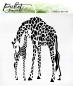 Preview: Picket Fence Studios Momma and Baby Giraffes Stencil - Schablone