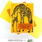 Preview: Picket Fence Studios Momma and Baby Giraffes Stencil - Schablone