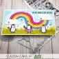 Preview: Picket Fence Studios Slim Line Curvy Rainbow  Die (SDCS-149)