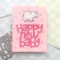 Preview: Heffy Doodle Happy New Baby Jumbo Sentiment  Cutting Dies - Stanze  