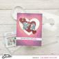 Preview: Heffy Doodle Heart Masquerade  Stencil - Schablone