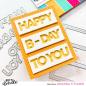 Preview: Heffy Doodle Stitched Birthday Trio Frame  Cutting Dies - Stanze  