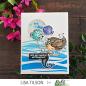 Preview: Picket Fence Studios "Slim Line Ocean " Stencil - Schablone