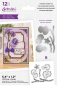 Preview: Gemini Decoupage Flower Stamp & Die Fragrant Sweet Pea - Stempel & Stanze 