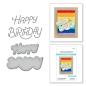 Preview: Spellbinders Dies " Stylized Happy Birthday Etched" Stanzschablonen